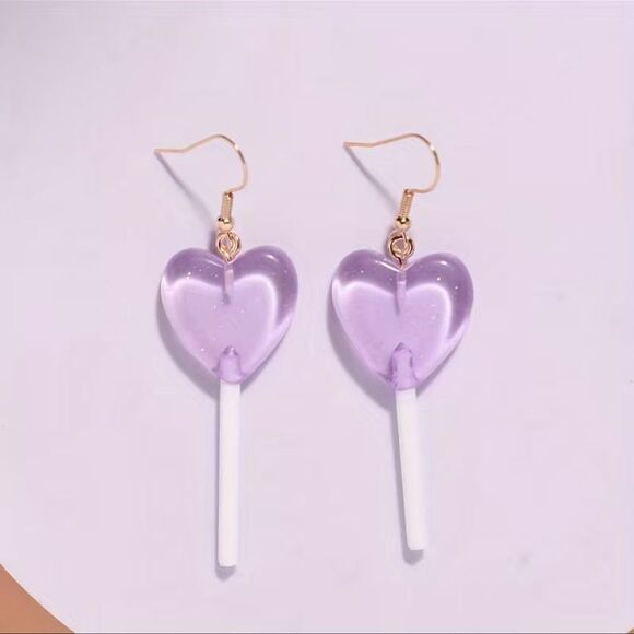1pc Lollipop Drop Earrings Snack Earrings - Picture 4 of 5